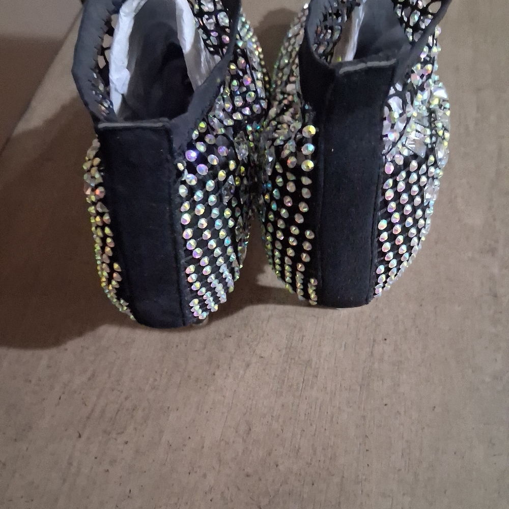 Sparkling Rhinestone Mesh Booties - Picture 2 of 3